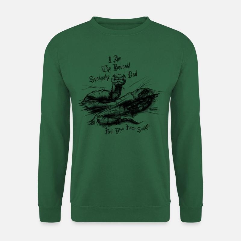 Snake - Snake- Ball Python - Best snake dad - Unisex Sweatshirt - green