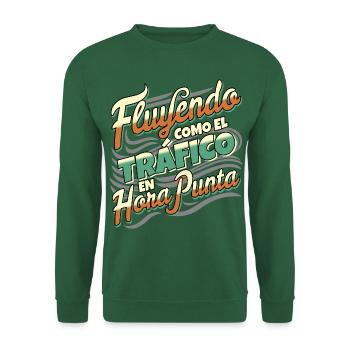 Flowing at rush hour - Unisex Sweatshirt - green - Front