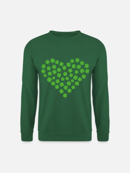 Heart of Luck - Saint-Patrick - Sweat-shirt Unisexe - vert foncé