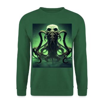 Alien meets Cthulhu on steroids - Unisex Sweatshirt - green - Front