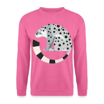 Snow leopard - Unisex Sweatshirt - pink - Front