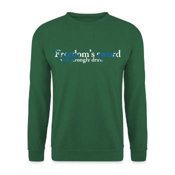 Épée de la liberté - Sautoir - Sweat-shirt Unisexe - vert foncé - Devant