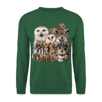 Owls - Unisex Sweatshirt - green - Front