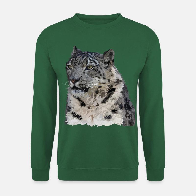 Snow leopard - Unisex Sweatshirt - green