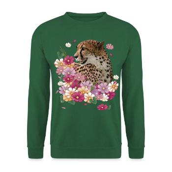 Guépard - Sweat-shirt Unisexe - vert foncé - Devant