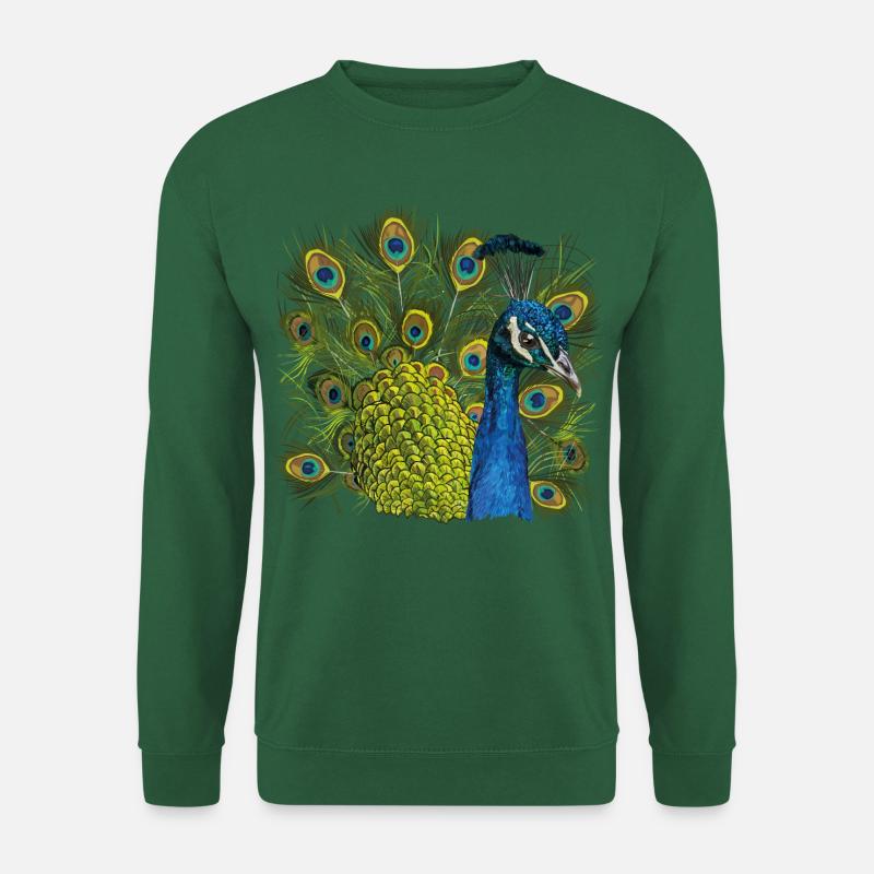 Pfau - Unisex Pullover - Grün