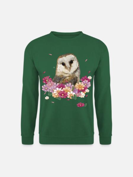 Eule - Unisex Pullover - Grün