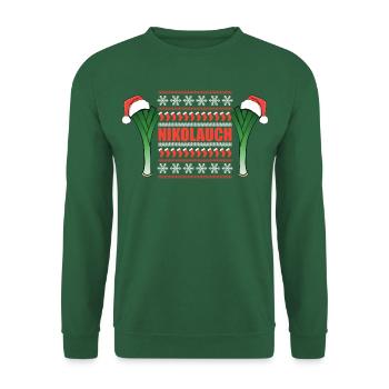 Nikolauch rot - Unisex Pullover - Grün - Vorne