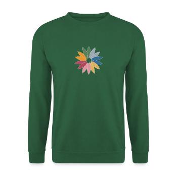 Flower of life - Sweat-shirt Unisexe - vert foncé - Devant