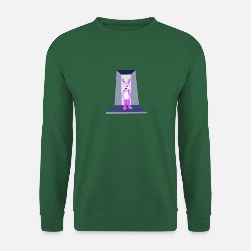 Rosaroter Hase - Unisex Pullover - Grün