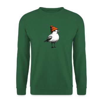 North Sea Harbor Moin Seagull Bonnet Orange - Sweat-shirt Unisexe - vert foncé - Devant