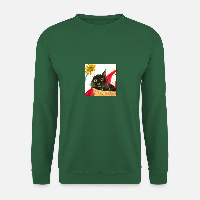 Vincent's Cat - Unisex Pullover - Grün