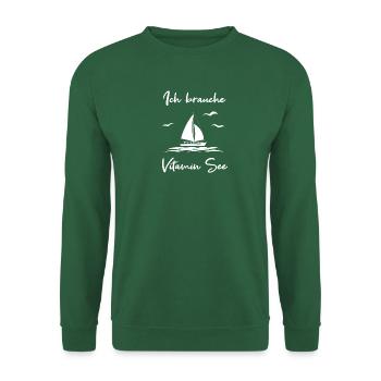 Ich brauche Vitamin See - Unisex Pullover - Grün - Vorne