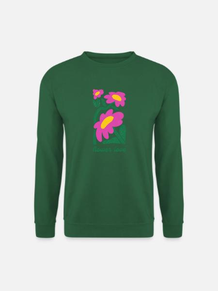FlowerLove - Unisex Pullover - Grün
