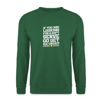 Auf der Suche nach einem Softe-Serve-Pickleball-Eis - Unisex Pullover - Grün - Vorne