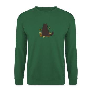 Autumn Cat #2 - Unisex Sweatshirt - green - Front