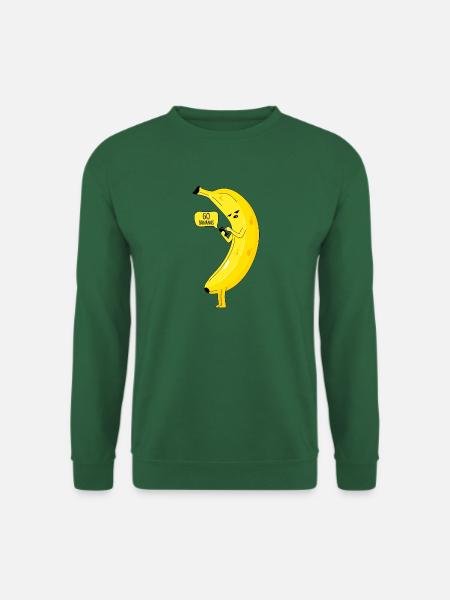 Banane mit Telefon - Unisex Pullover - Grün