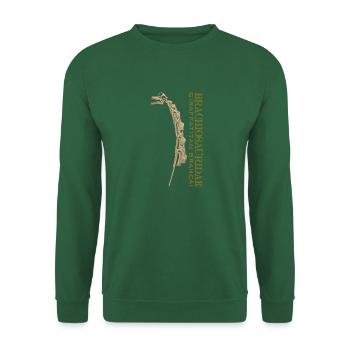 Giraffatitan Brancai Brachosauridae bone - Unisex Pullover - Grün - Vorne