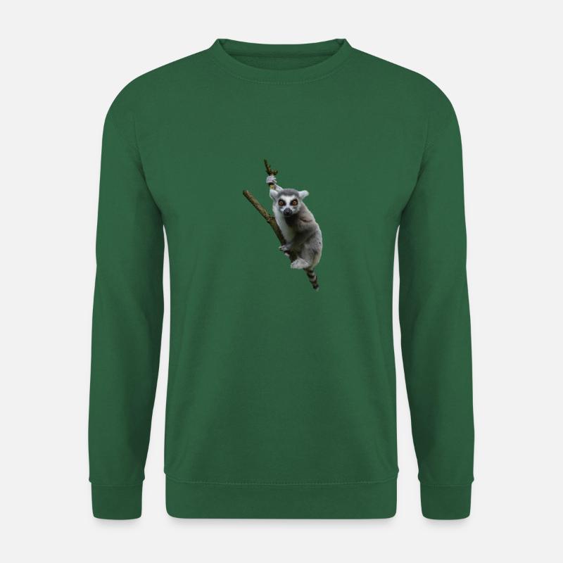 Lemur Katta Madagaskar - Unisex Pullover - Grün