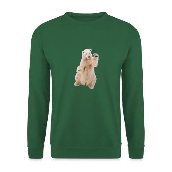 Polar bear - Unisex Sweatshirt - green - Front