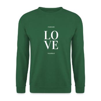 Forever Love yourself - Unisex Pullover - Grün - Vorne