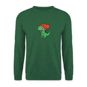 Bonnet T-Rex Baby Dino dinosaure vert - Sweat-shirt Unisexe - vert foncé - Devant