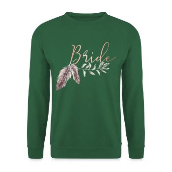 Boho Bride Braut - Unisex Sweatshirt - green - Front