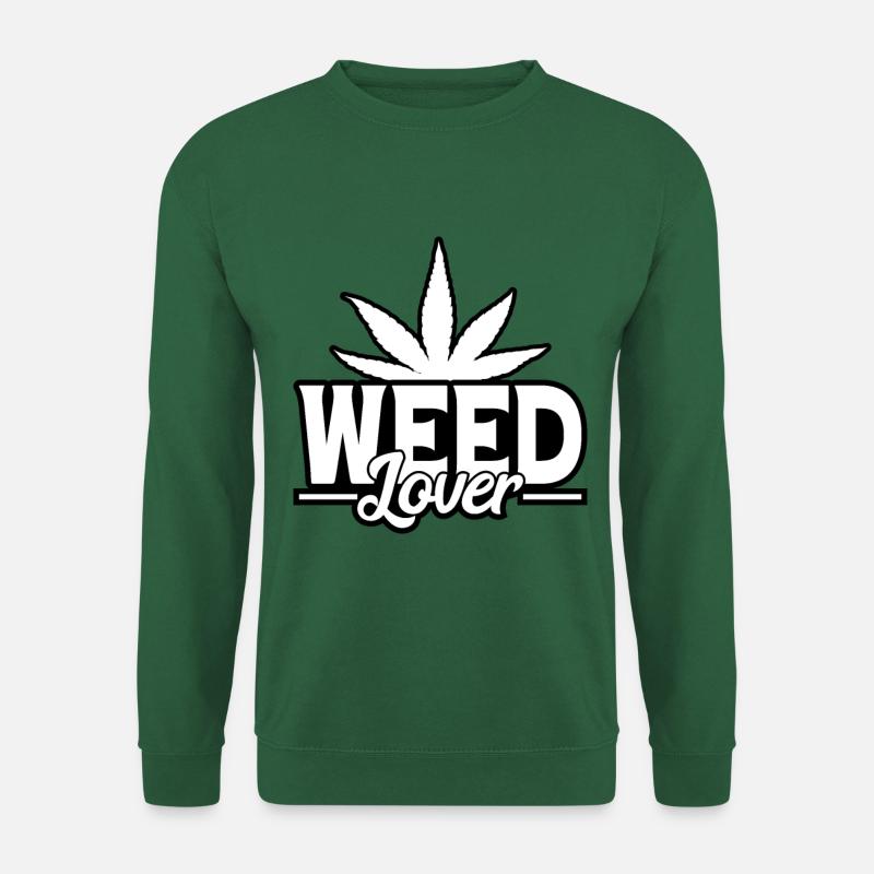 Cannabis Marihuana Weed Kiffen - Unisex Pullover - Grün