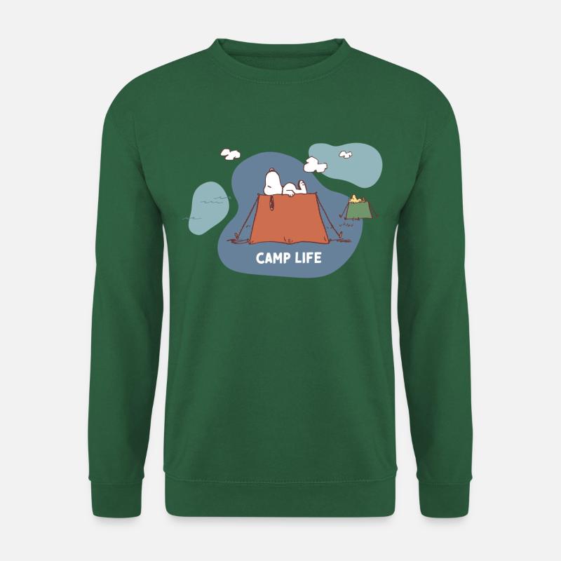 Peanuts Snoopy Camp Life Camping - Unisex Sweatshirt - green