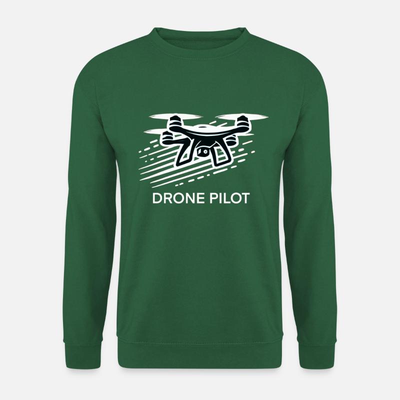 Pilote de drone - Sweat-shirt Unisexe - vert foncé