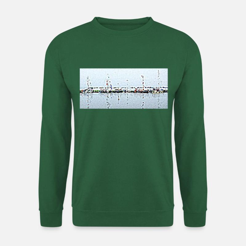 Boote und ihre Reflexion - Unisex Pullover - Grün