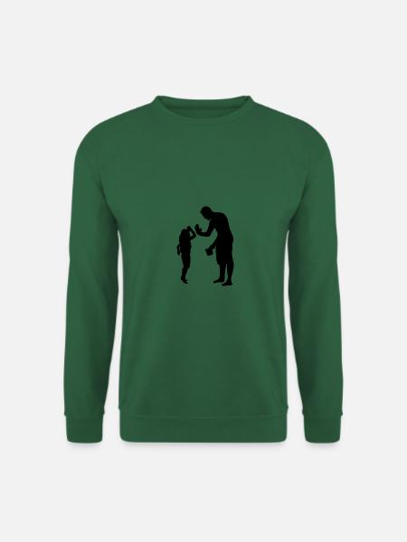 Familie Papa Tochter - Unisex Pullover - Grün