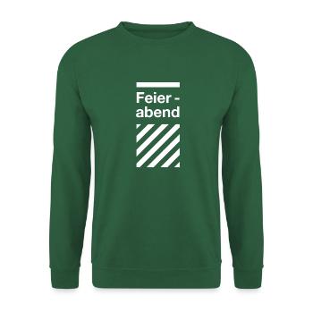 Feierabend - White - Unisex Pullover - Grün - Vorne