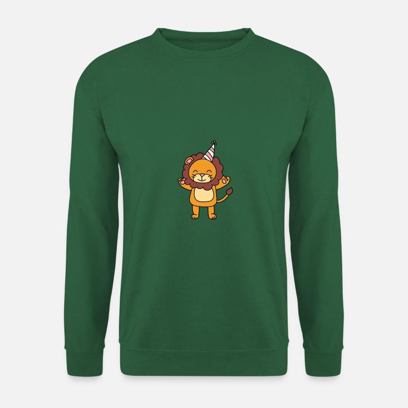Löwe Niedlich Kinder - Unisex Pullover - Grün