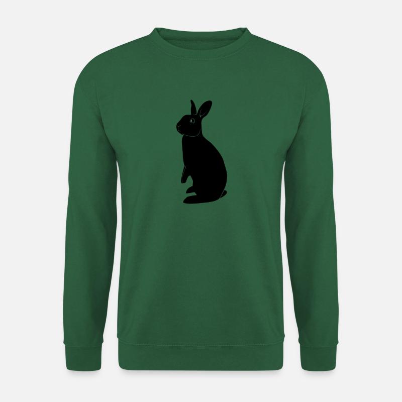 Schwarzes Kaninchen - Unisex Pullover - Grün