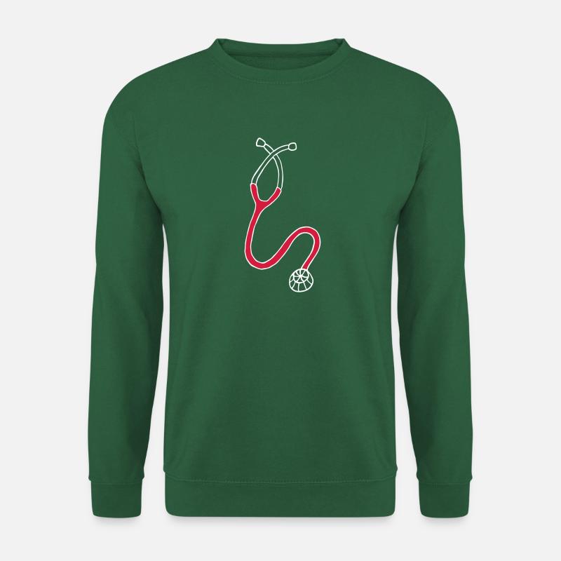 Stethoskop Arzt - Geschenk für Mediziner und Ärzte - Unisex Pullover - Grün