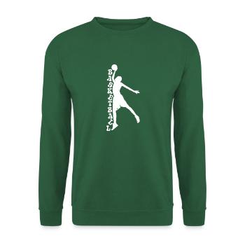 Homme cadeau sport de basket-ball - Sweat-shirt Unisexe - vert foncé - Devant