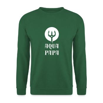 Aqua Papa - Super-héros du quotidien mon Père - Sweat-shirt Unisexe - vert foncé - Devant