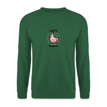 Fête Mer du Nord Mouette Oiseau Fête Chapeau Anniversaire Célébration - Sweat-shirt Unisexe - vert foncé - Devant