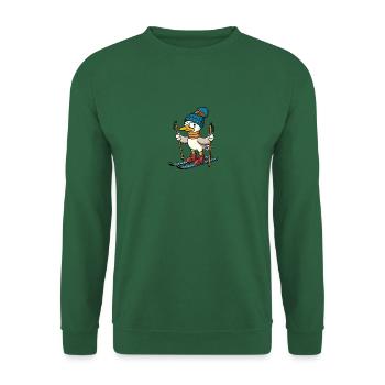 North Sea Seagull Ski Hat Écharpe Bonnet sur skis - Sweat-shirt Unisexe - vert foncé - Devant