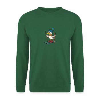 North Sea Seagull Ski Hat Écharpe Bonnet sur skis - Sweat-shirt Unisexe - vert foncé - Devant