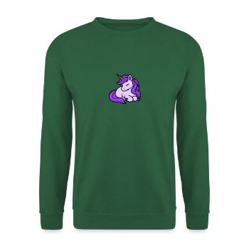 Conte de fées Licorne violette Cheval Poney Star Fantasy - Sweat-shirt Unisexe - vert foncé - Devant