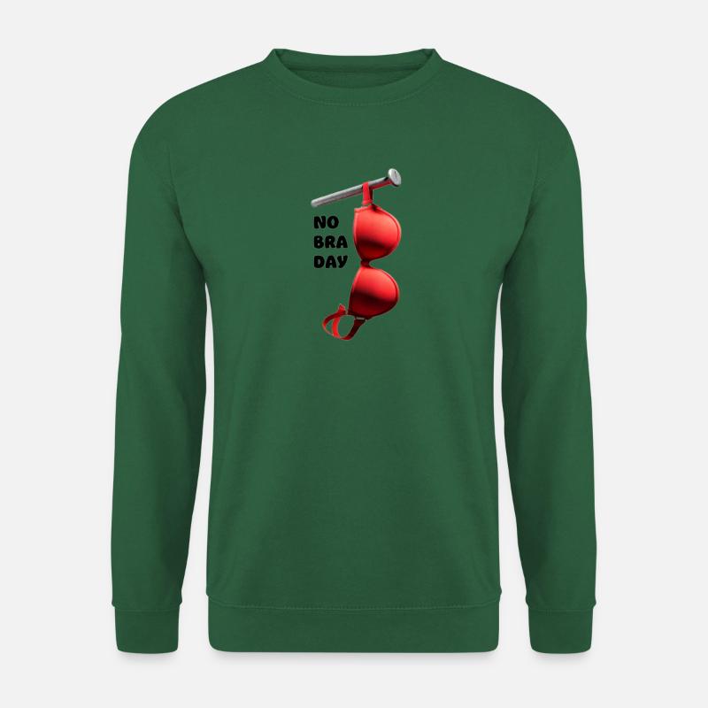 No Bra day - Unisex Pullover - Grün