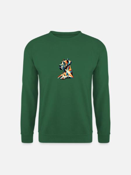 Polygon Great Dane Dog Colorful Dog Love - Unisex Sweatshirt - green