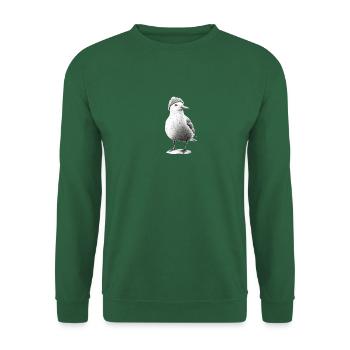 Chapeau de mouette oiseau mer du Nord Hambourg Bonnet Kiel - Sweat-shirt Unisexe - vert foncé - Devant