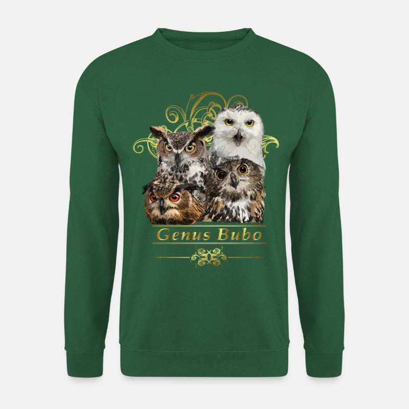 Eulen - Unisex Pullover - Grün