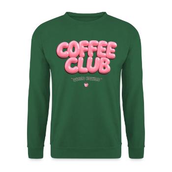 Coffee Club – Queen Edition in Pink - Unisex Pullover - Grün - Vorne
