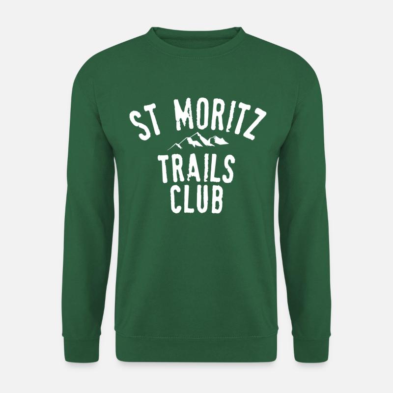 St. Moritz Trails Club - Unisex Pullover - Grün