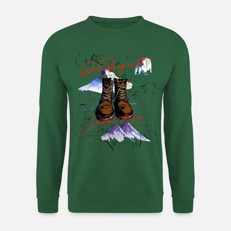 Der Berg ruft - Cooles Wanderer Design - Unisex Pullover - Grün