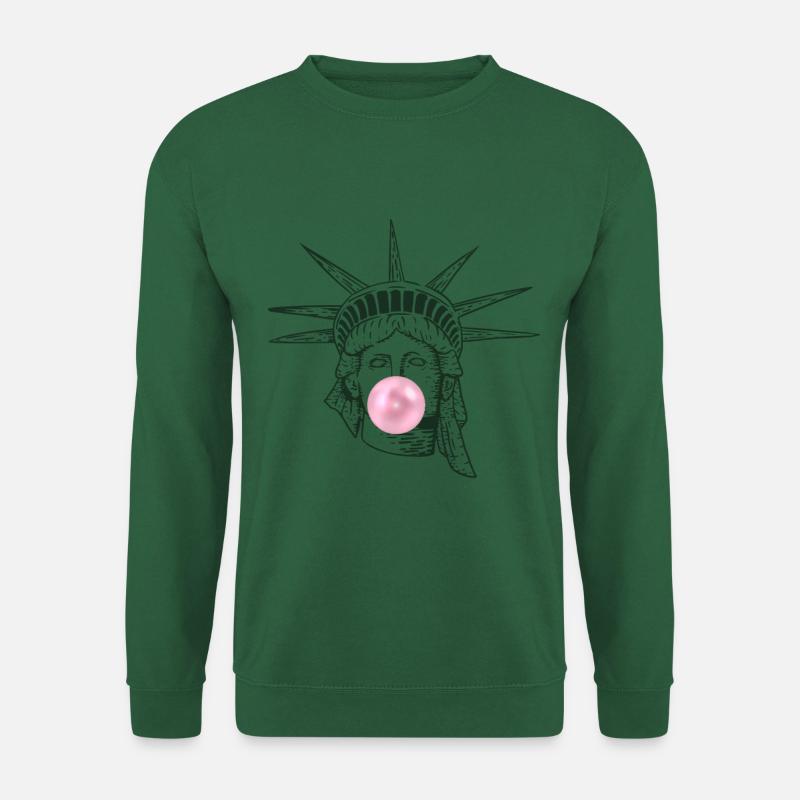 FREIHEITSSTATUE KAUGUMMI Geschenk Humor - Unisex Pullover - Grün